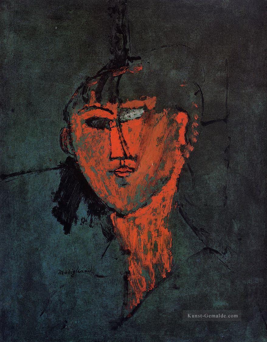 ein Kopf 1915 Amedeo Modigliani Ölgemälde